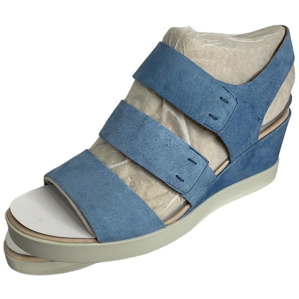 Ecco Shoes Women Sandals Sz 9-9.5 EU 40 Shape Wedge Plateau Leather $180 Nib - Picture 4 of 12